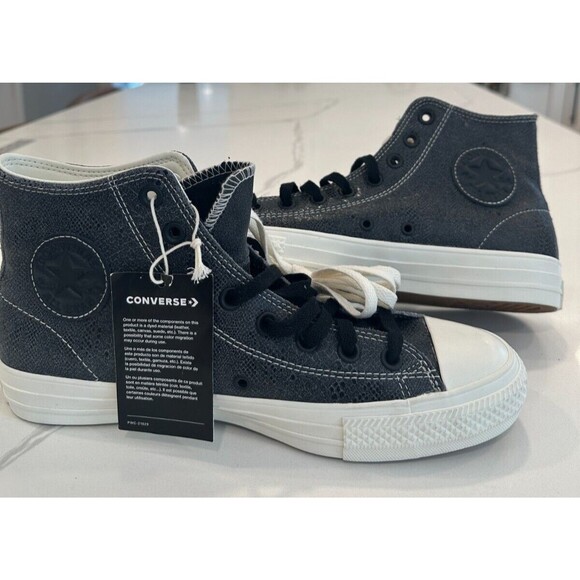 Converse Chuck Taylor All Star Pro High Snake Suede Size BLUE 8.5M, 10.5W NEW